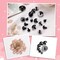 80PCS Large Safety Eyes for Amigurumi, 10mm-30mm Black Plastic Eyes with Washers for Crochet Dolls, Stuffed Animals, Puppets & DIY Crafts